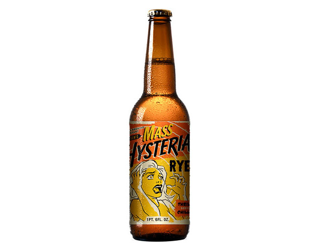 Mass Hysteria Rye Beer Bottle Graphic Design Product Photography