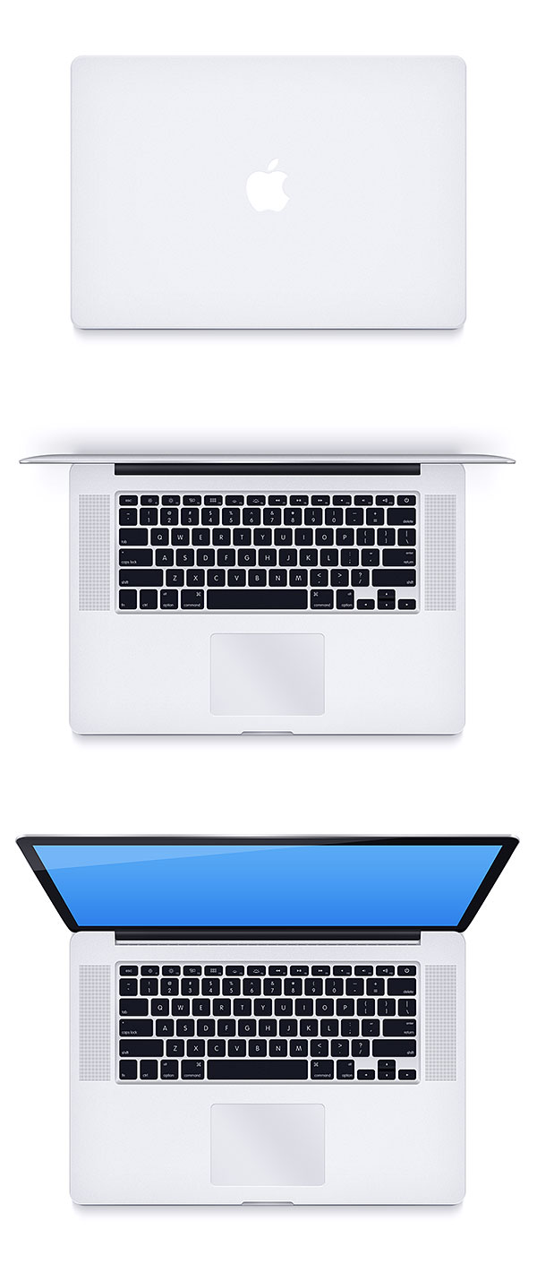 MacBook Pro Retina PSD Mockup