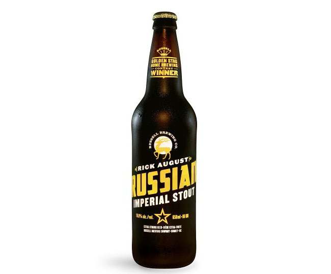 Rick August Russian Imperial Stout Beer Bottle Graphic Design Product Photography