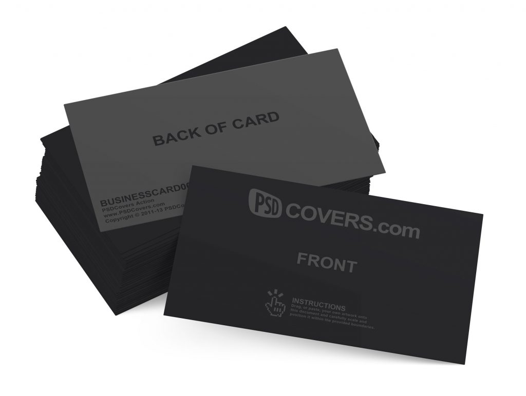 Business Cards Office Pack Alternate View PSD Mockup