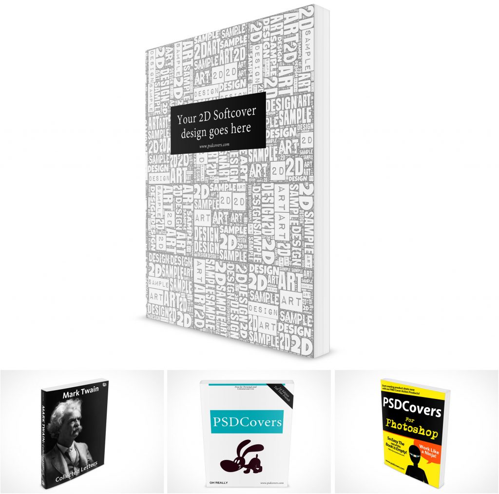 PSD Mockups Softcover Technical Manuals Graphic Novels