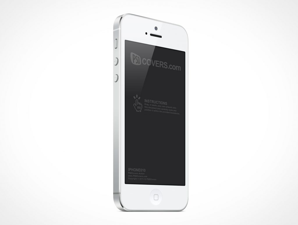 Apple iPhone 5 PSD Mockup Cover Action