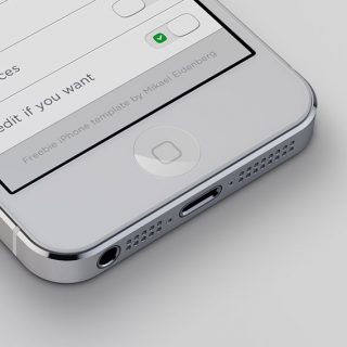 3D iPhone5 Mockup Template Smartlayers PSD Photoshop
