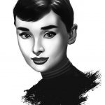 Audrey Hepburn Black And White BW