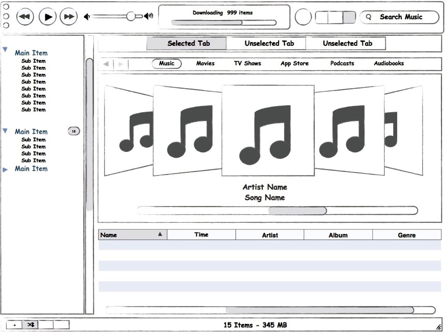 Desktop Mobile App Mockup Prototype iOS OSX Template
