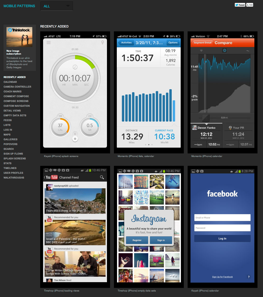 Collection of Mobile Design  Patterns for App  Ideas  PSD 