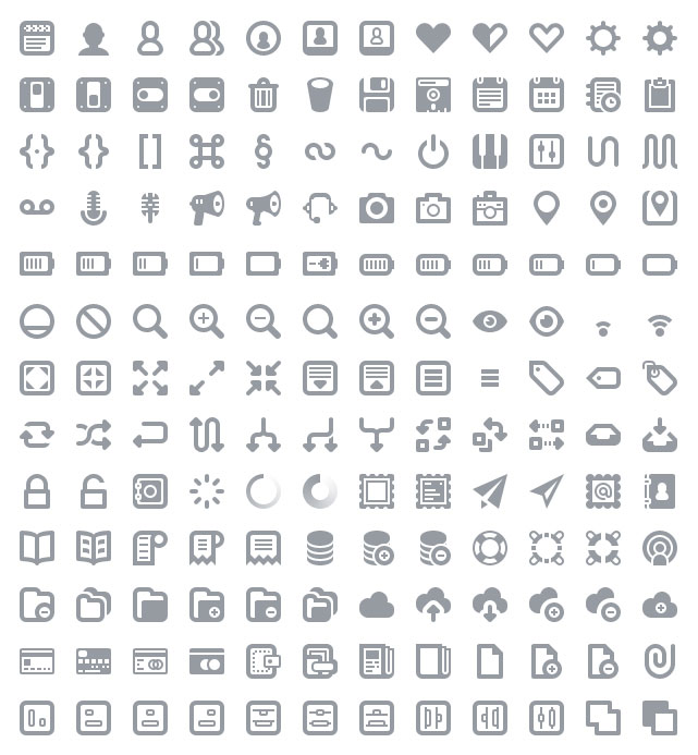 PSD Photoshop Icon Pack Web Font User Interface Web Design