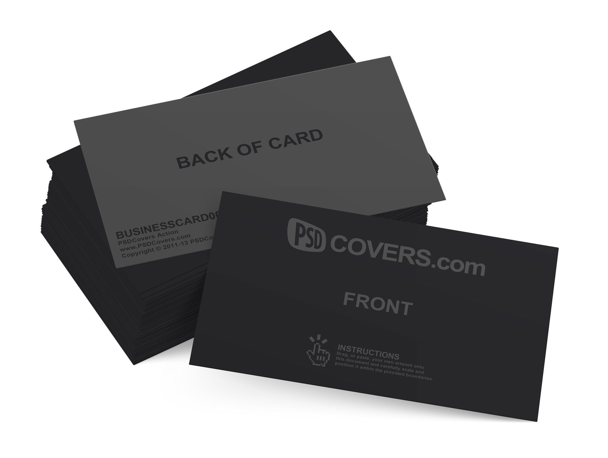 psd mockup template office pack alternate business cards