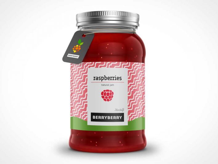 Download Hexagon Shaped Honey Jar Container & Twist Cap - PSD Mockups