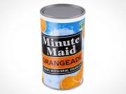 Orange Juice Concentrate Can PSD Mockup