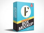 Product Packaging Box PSD Mockup