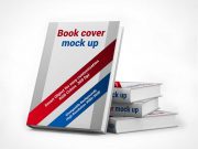 Stacked Books PSD Mockup to Showcase Published Hardcover Product