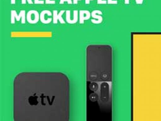 Download FREE 4th Generation Apple TV Mockups - PSD Mockups