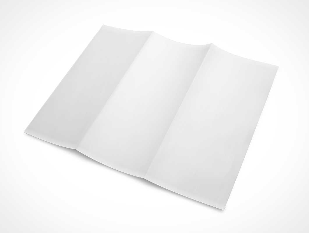 3 Panel Tri-Fold Brochure PSD Mockup