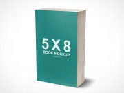 5 x 8 Mass Market Paperback 3D PSD Mockup Book