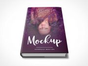6 x 9 Book with Dust Jacket PSD Mockup