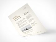A4 Paper Branding PSD Mockup Letterhead Presentation