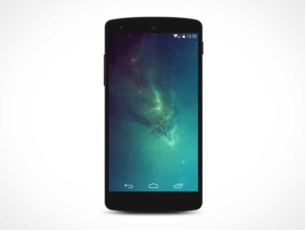 Android Nexus 5 PSD Mockup