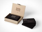Business Card PSD Mockup And Box Packaging Vol18
