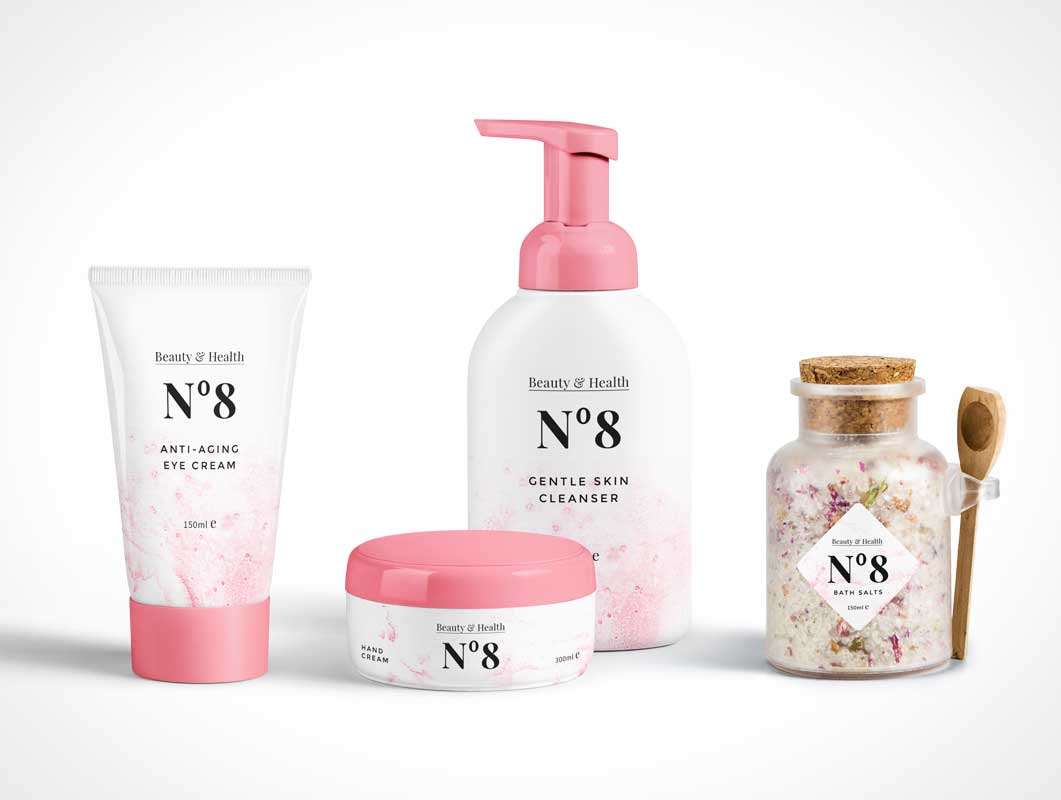 Download Free Cosmetics Packaging Psd Mockup Scene With Tube And Bottle Psd Mockups PSD Mockups.