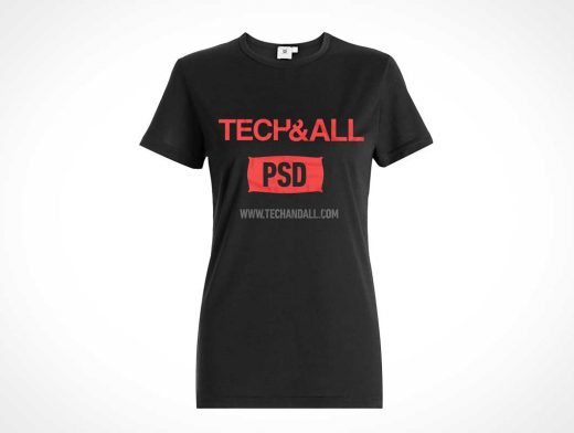 Female T-Shirt PSD Mockup v2