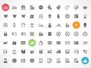 Freebie- 70 Ecommerce and Shopping Icons PSD