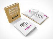 Hardcover Book Release PSD Mockup Composition