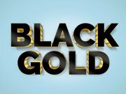 How to Create a 3D Black and Gold Text and Logo Mockup