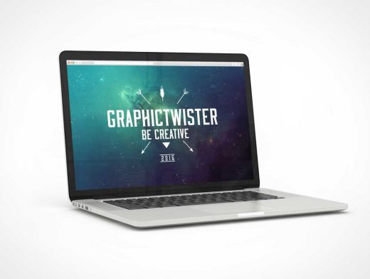 MacBook Pro PSD Mockup Studio Product Shot