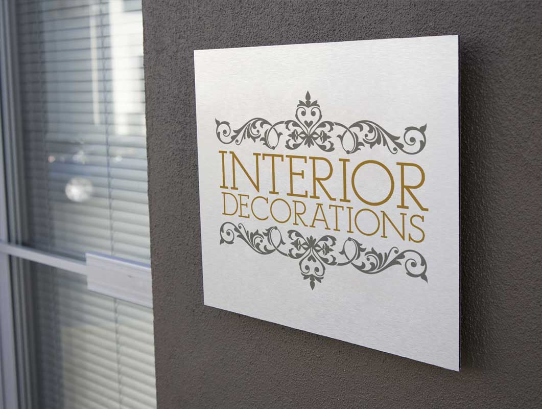 Outdoor Company Sign PSD Mockup Office Plaque