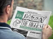 Realistic Front And Back Newspaper PSD Mockup