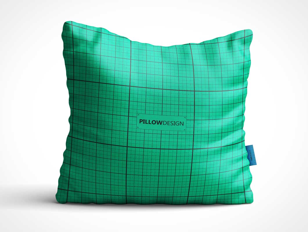 Square Throw Pillow PSD Mockup