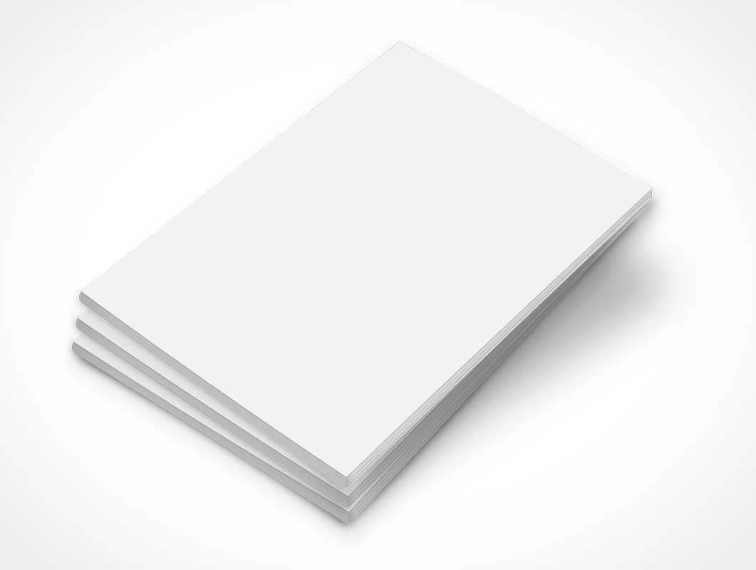 Stack of 20 Magazine PSD Mockup Covers - PSD Mockups For Blank Magazine Template Psd