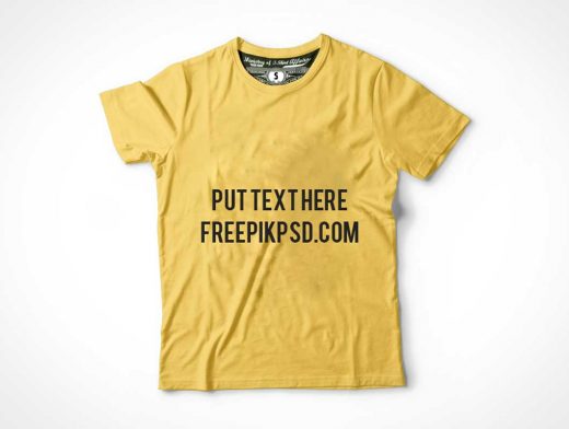 T-Shirt PSD Mockup Design in 3 Colors