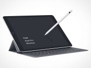 iPad Pro PSD Mockup With Smart Keyboard Cover