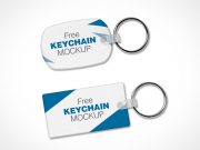 2 Key Ring Keychain PSD Mockups