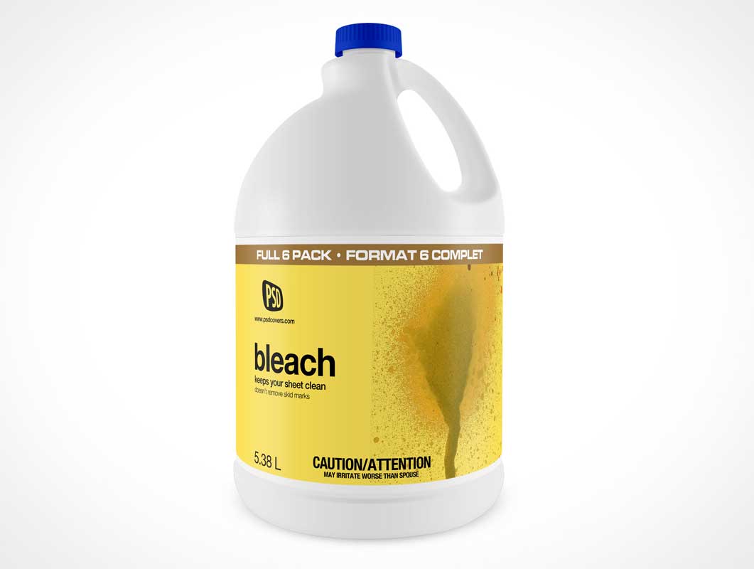 Download Bleach Bottle Psd Mockup White Plastic Psd Mockups