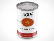 Can PSD Mockup For Canned Goods