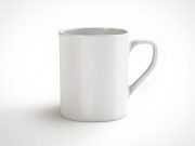 Classic Ceramic Coffee Mug PSD Mockup