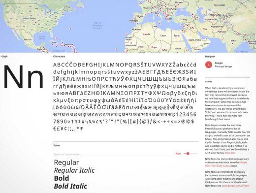 Noto: Beautiful and free fonts for all languages