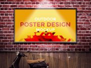 Outdoor Poster Design PSD Mockup