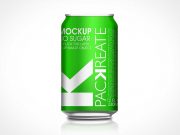 Soda Can PSD Mockup Side View