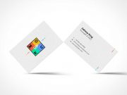 Standing Business Card PSD Mockup