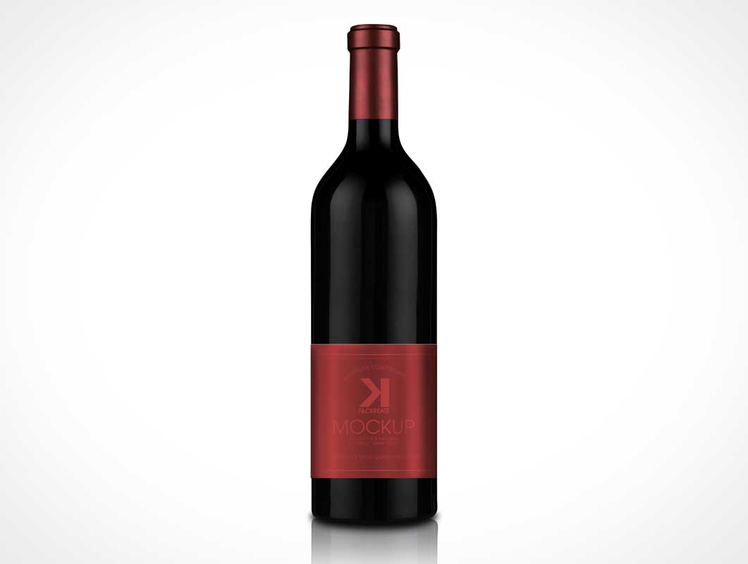 Download Wine Bottle Psd Mockup Red Bordeaux Silhouette Psd Mockups