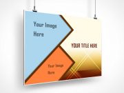Ceiling Mounted Banner PSD Mockup