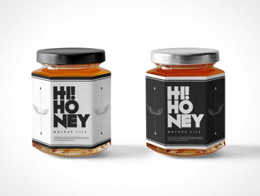 Honey and Jam Jar Mockup
