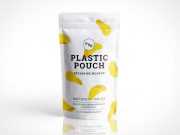 Photorealistic Plastic Pouch Packaging PSD Mockup