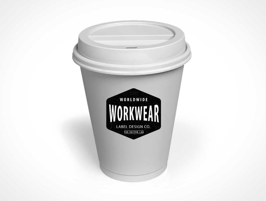 Download Plastic Coffee Cup Packaging PSD Mockup - PSD Mockups