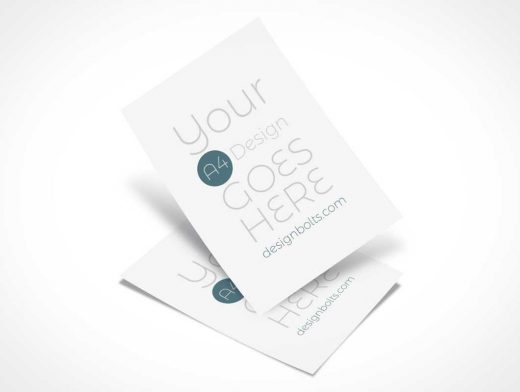 A4 Resume And Flyer PSD Mockup Layout