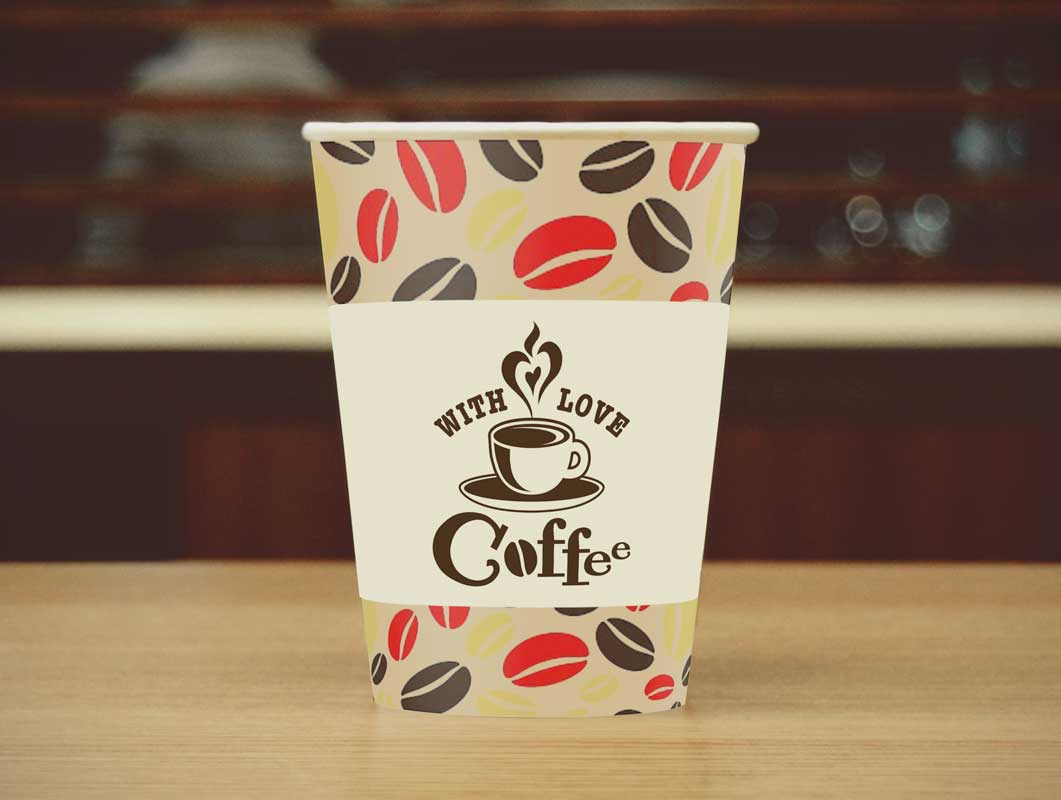 Coffee Cup Without Lid PSD Mockup